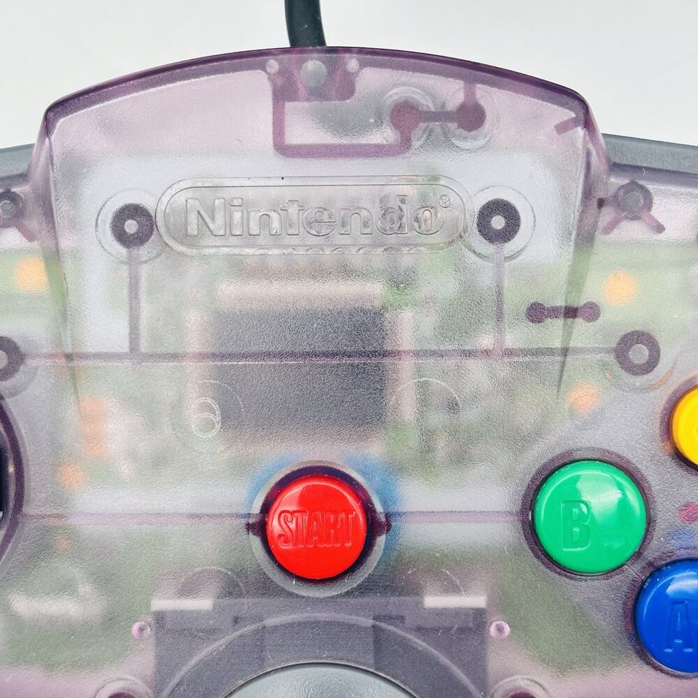 Nintendo 64 N64 OEM Clear Atomic Purple Controller Tight Stick, Working / Tested - Picture 11 of 12